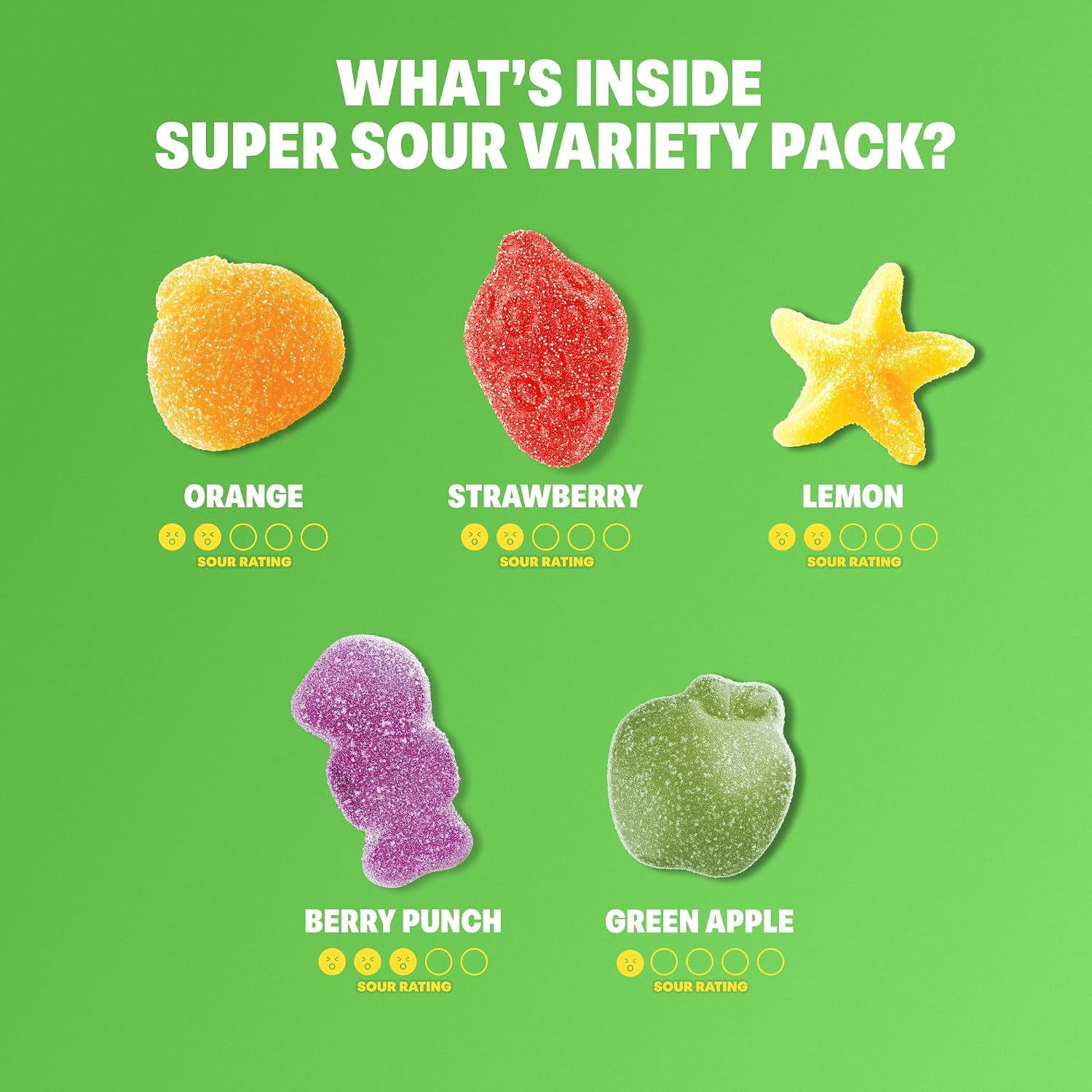 Shameless Snacks Super Sour Candy Variety Pack