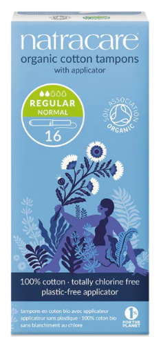 Regular Organic Cotton Tampons with Applicator