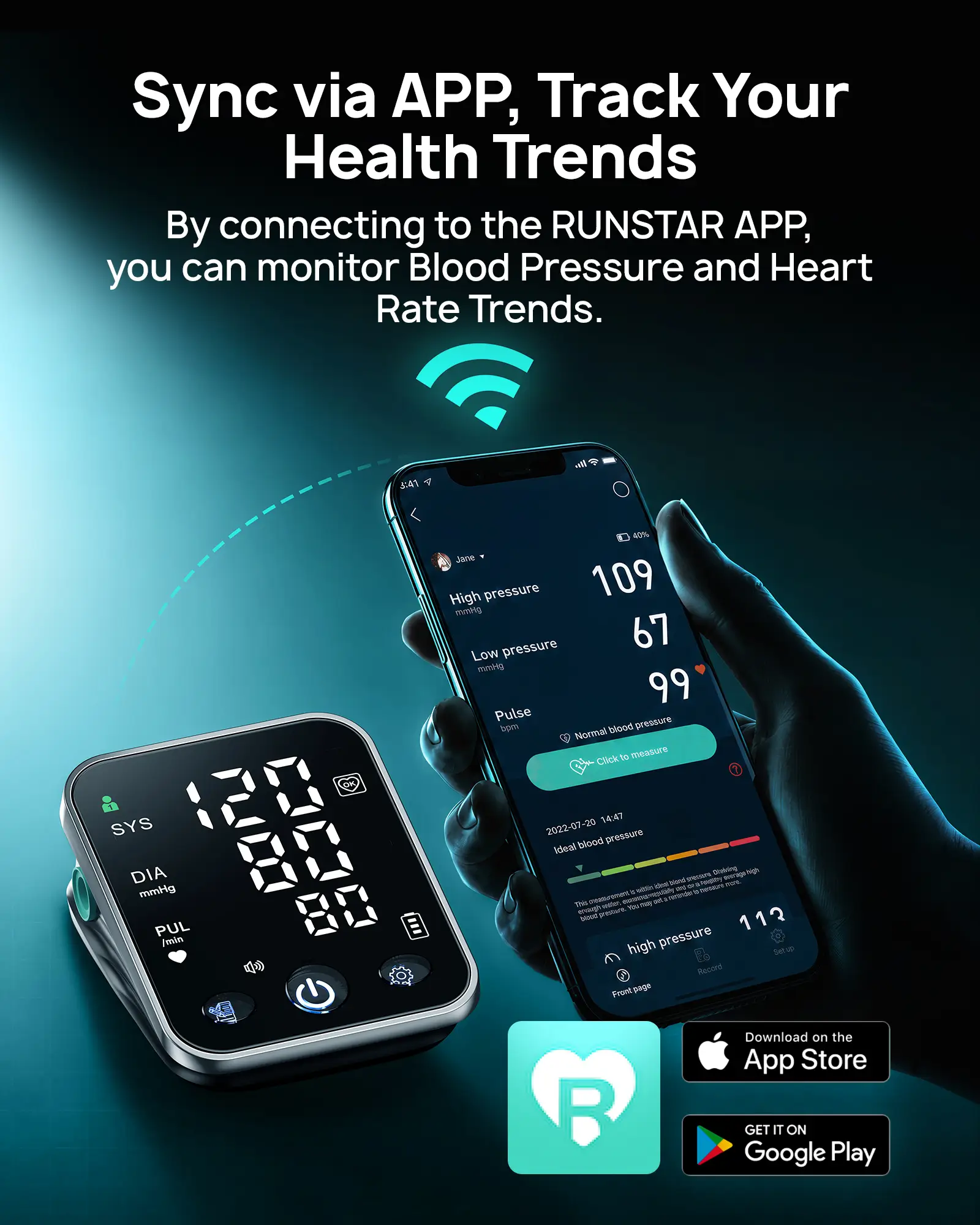 PulseNova Smart Blood Pressure Monitor