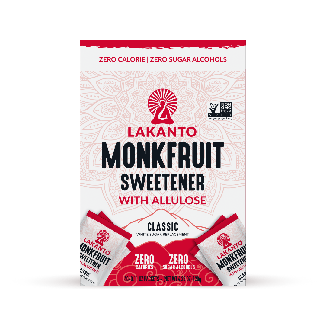 Classic Monkfruit Sweetener with Allulose Sachet-40 ct.