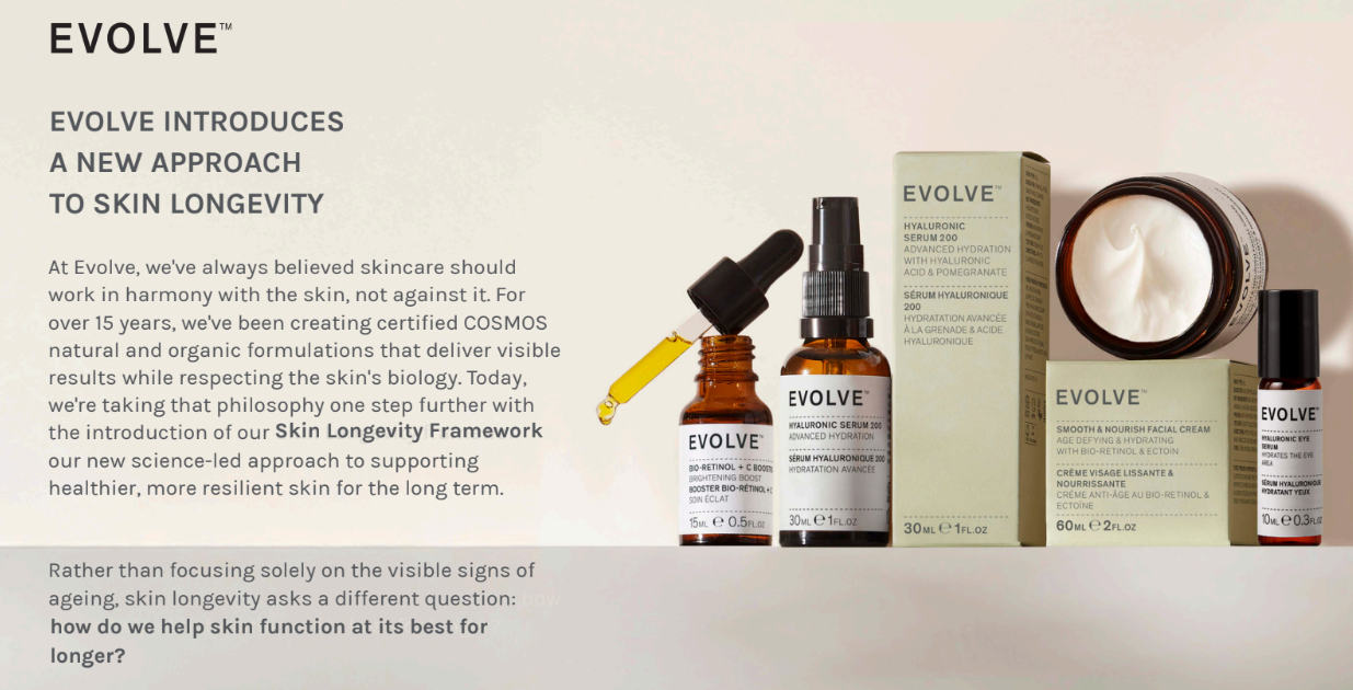 Evolve Introduces a New Approach to Skin Longevity