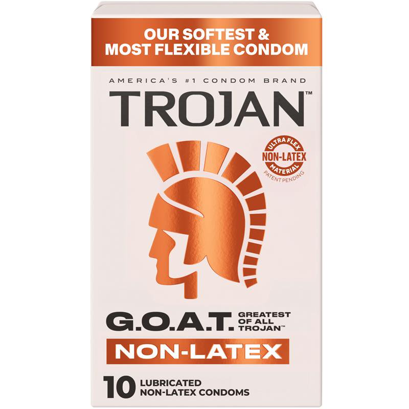 TROJAN G.O.A.T. NON-LATEX LUBRICATED CONDOMS