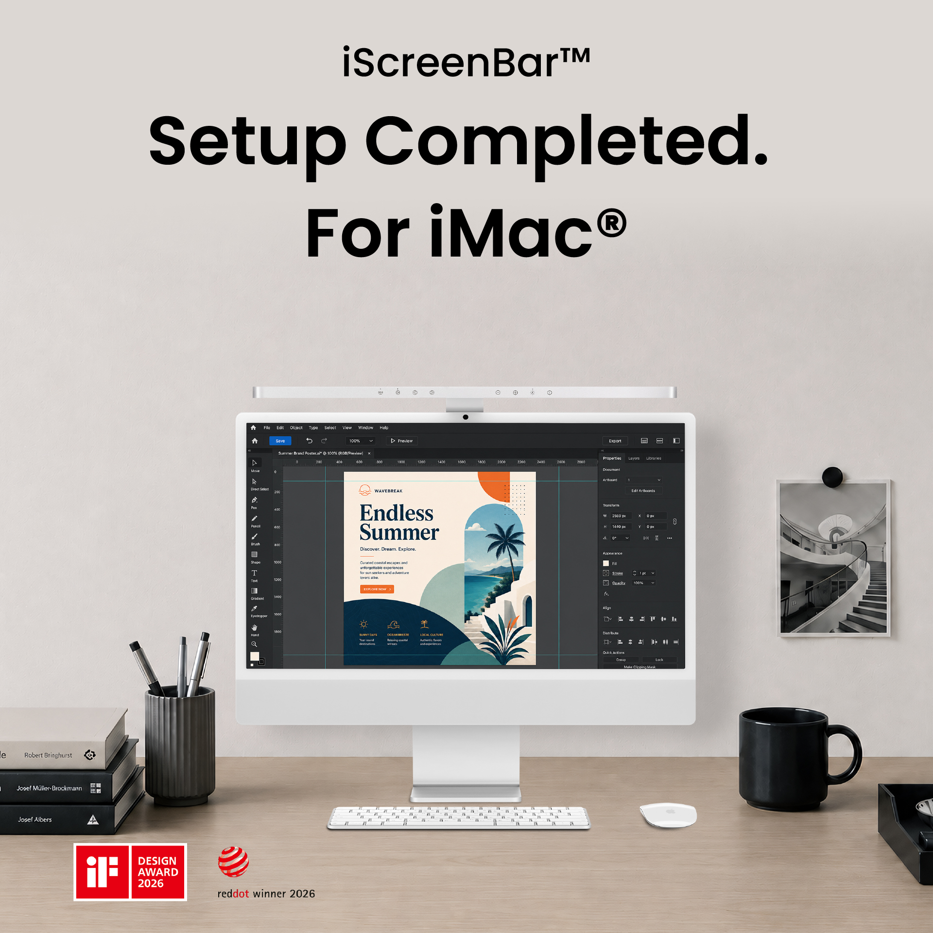 BenQ iScreenBar: the First Monitor Light Bar Built for iMac