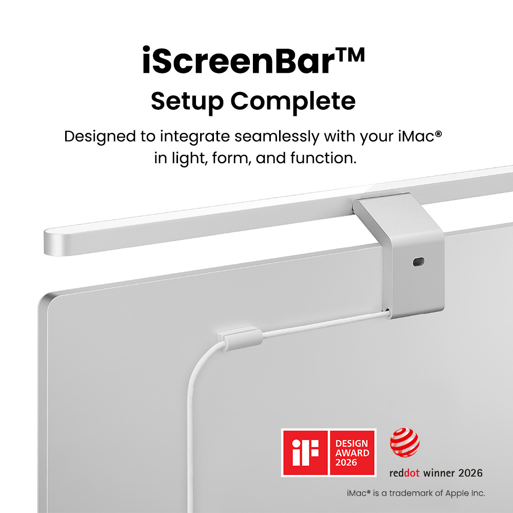 BenQ Launches iScreenBar, the First Monitor Light Bar Built for iMac®