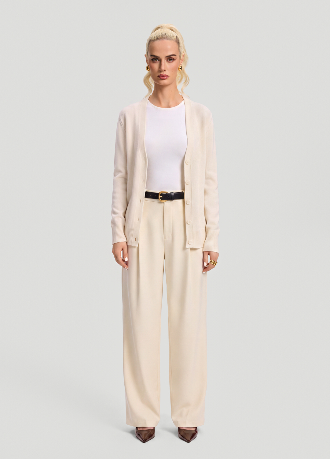Classic Button Wool Cardigan