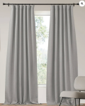 TheHues Zoe 4 Layers Linen Look Heavyweight Soundproof Thermal 100% Blackout Custom Curtain