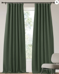 TheHues Zoe 4 Layers Linen Look Heavyweight Soundproof Thermal 100% Blackout Custom Curtain