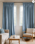 TheHues Moonlit 4 Layers Heavyweight Soundproof Thermal 100% Blackout Velvet Custom Curtain