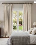 TheHues Moonlit 4 Layers Heavyweight Soundproof Thermal 100% Blackout Velvet Custom Curtain