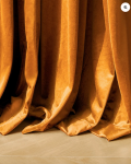 TheHues Moonlit 4 Layers Heavyweight Soundproof Thermal 100% Blackout Velvet Custom Curtain