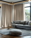 TheHues Quinn 4 Layers OEKO Heavyweight Soundproof Thermal 100% Blackout Velvet Custom Curtain