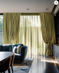 TheHues Quinn 4 Layers OEKO Heavyweight Soundproof Thermal 100% Blackout Velvet Custom Curtain