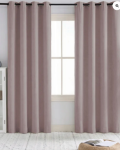 TheHues Sally 4 Layers 100% Blackout Soundproof Linen Blend Custom Curtain