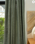TheHues Jupiter Linen Look Soft Heavyweight Sheer Custom Curtain