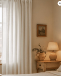 TheHues Cassie Linen Blend Custom Curtains