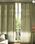 TheHues Cassie Linen Blend Custom Curtains