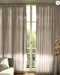 TheHues Cassie Linen Blend Custom Curtains