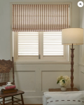 TheHues Milano Flat Fold Roman Shades