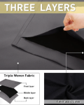 NICETOWN Luna Soundproof 100% Blackout Custom Curtains - Single Panel