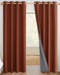 NICETOWN Nova 100% Blackout Linen Custom Curtains - Single Panel