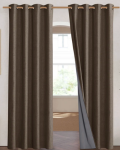 NICETOWN Nova 100% Blackout Linen Custom Curtains - Single Panel
