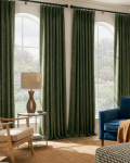NICETOWN Sienna Heavyweight Linen Pinch Pleat Room Darkening Ready Made Curtains - Pair