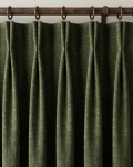 NICETOWN Sienna Heavyweight Linen Pinch Pleat Room Darkening Ready Made Curtains - Pair
