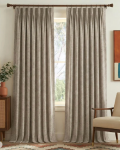 NICETOWN Sienna Heavyweight Linen Pinch Pleat Room Darkening Ready Made Curtains - Pair