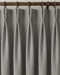 NICETOWN Sienna Heavyweight Linen Pinch Pleat Room Darkening Ready Made Curtains - Pair